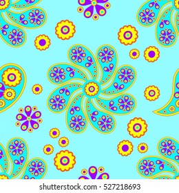 Paisley seamless pattern. Vector illustration.Oriental decorative ornament.