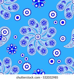 Paisley seamless pattern. Vector illustration.Oriental decorative ornament.