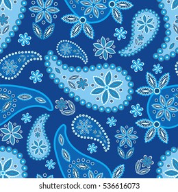 Paisley seamless pattern. Vector illustration.Oriental decorative ornament.