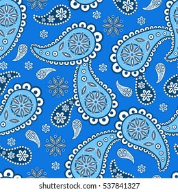 Paisley seamless pattern. Vector illustration.Oriental decorative ornament.