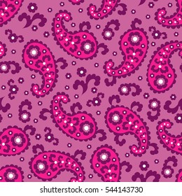 Paisley seamless pattern. Vector illustration.Oriental decorative ornament.