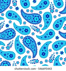 Paisley seamless pattern. Vector illustration.Oriental decorative ornament.