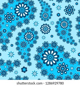Paisley seamless pattern, vector. Oriental decorative ornament    