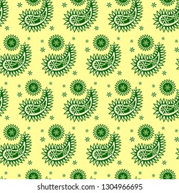 Paisley seamless pattern, vector. Oriental decorative ornament 