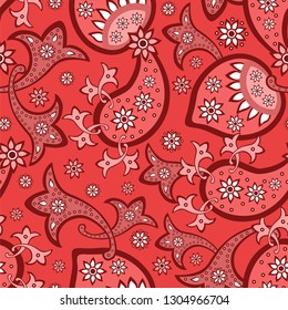 Paisley seamless pattern, vector. Oriental decorative ornament 