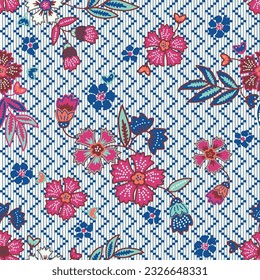 Paisley seamless pattern; Vintage background in batik style; digital design; paisley; batik; ethnic asian; Vintage pattern; Vector Illustration.