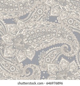 Paisley seamless pattern. Vintage background in Damask style