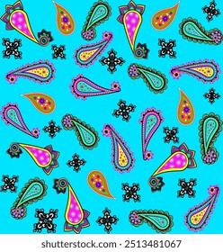 Paisley nahtlose Muster, Tapete, Damast, Vintage, floral, Vektor, Blume, Design, Dekoration, Textur, Dekor, Ornament, Retro, Barock, Kunst, Antiquität, Illustration, tex