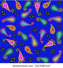Paisley sin patrón, Fondo de pantalla, damasco, vintage, floral, Vector, flor, diseño, decoración, textura, decoración, adorno, retro, barroco, arte, antiguo, ilustración, tex