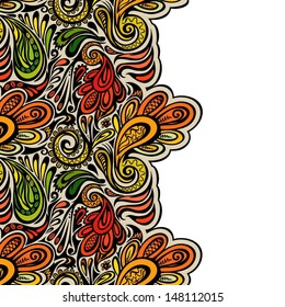 Paisley seamless pattern--model for design of gift packs, patterns fabric, wallpaper, web sites, etc.