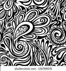 Paisley seamless pattern--model for design of gift packs, patterns fabric, wallpaper, web sites, etc.