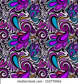 Paisley seamless pattern--model for design of gift packs, patterns fabric, wallpaper, web sites, etc.