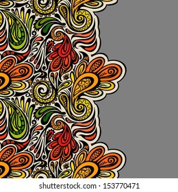 Paisley seamless pattern--model for design of gift packs, patterns fabric, wallpaper, web sites, etc.