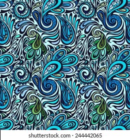 Paisley seamless pattern--model for design of gift packs, patterns fabric, wallpaper, web sites, etc.