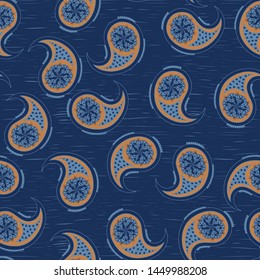 Paisley seamless pattern.Oriental texture abstract design