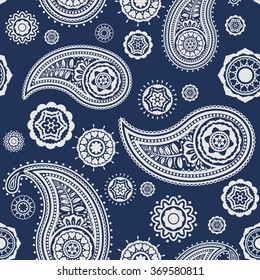 Paisley Seamless Vector Pattern 