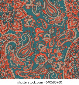 paisley seamless vector pattern