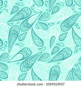 Paisley. Seamless vector pattern (background). Doodle print. 