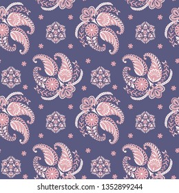 paisley seamless Vector pattern. batik style background