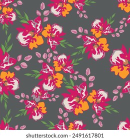 paisley seamless Vector pattern. batik style background