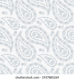 Paisley seamless vector pattern for fabric design.