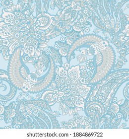 Patrón vectorial transparente. Fondo vintage en estilo batik