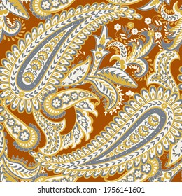 Patrón vectorial transparente. Fondo vintage en estilo batik