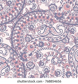 Paisley Seamless vintage vector background.