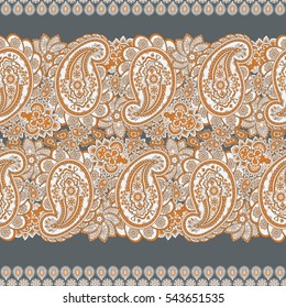 Paisley Seamless vintage vector Pattern