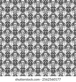 Paisley square seamless pattern.Boho traditional vintage style element black on white background.Motifs flower ornament hand drawn vector.bandana,scarf,head scarf,kerchief,hijab,print fabric,decorate.