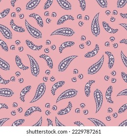 Paisley style Floral seamless pattern. Vector Ornamental Damask background