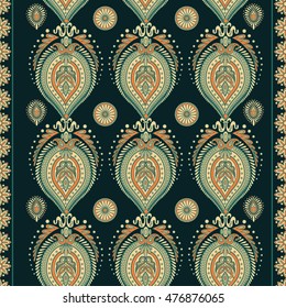 paisley style seamless vector pattern