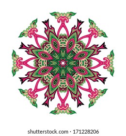 Paisley Symmetrical flower