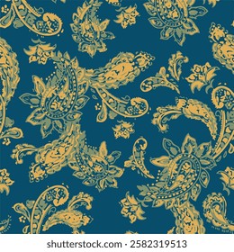 paisley textile pattern design texture,pasley textile pattern design, Magical Traditional Paisleys Seamless Pattern for wallpaper design or fabric textile printing.