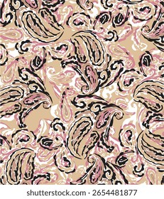 paisley textile pattern design texture,pasley textile pattern design, Magical Traditional Paisleys Seamless Pattern for wallpaper design or fabric textile printing.