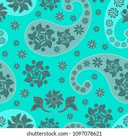Paisley traditional Oriental pattern, vector illustration