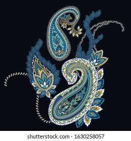 paisley vector art for embellishment
