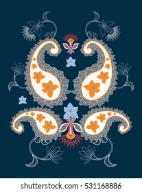 paisley vector design element