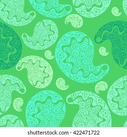 Paisley - vector illustration seamless pattern. Use printed materials, signs, items, websites, maps, posters, postcards, packaging.