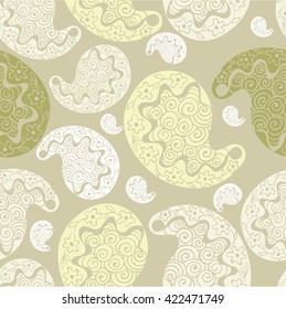 Paisley - vector illustration seamless pattern. Use printed materials, signs, items, websites, maps, posters, postcards, packaging.