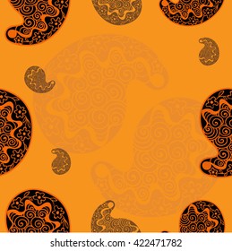 Paisley - vector illustration seamless pattern. Use printed materials, signs, items, websites, maps, posters, postcards, packaging.