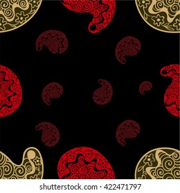 Paisley - vector illustration seamless pattern. Use printed materials, signs, items, websites, maps, posters, postcards, packaging.