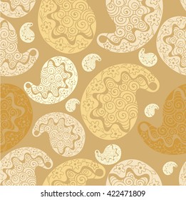 Paisley - vector illustration seamless pattern. Use printed materials, signs, items, websites, maps, posters, postcards, packaging.