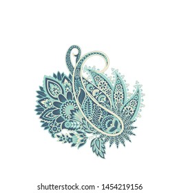 Paisley vector isolated pattern. Floral Vintage illustration