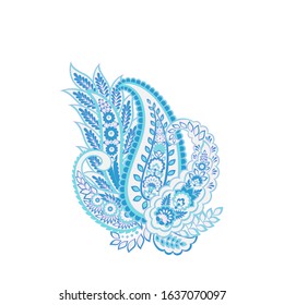 Paisley vector isolated pattern. Floral Vintage illustration