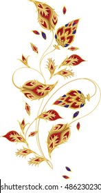 Motivos vectoriales paisley ornamentación india sin fisuras