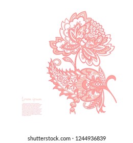 Paisley Vector Pattern. Isolated Asian Illustration