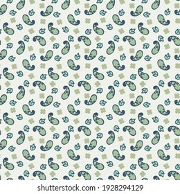 Paisley vector pattern. seamless textile floral background