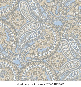 Paisley vector pattern. seamless vintage floral background