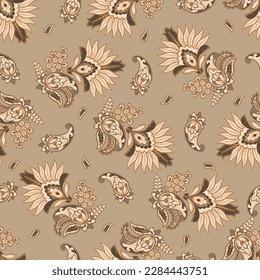 Patrón vector Paisley. fondo floral vintage sin fisuras